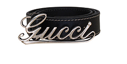 Gucci Cinturon,Hebilla Logo, Piel, Negro, 181466,85cm, DB,3