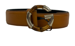Gucci Cinturon 95, Bambu, Piel, Marron,2