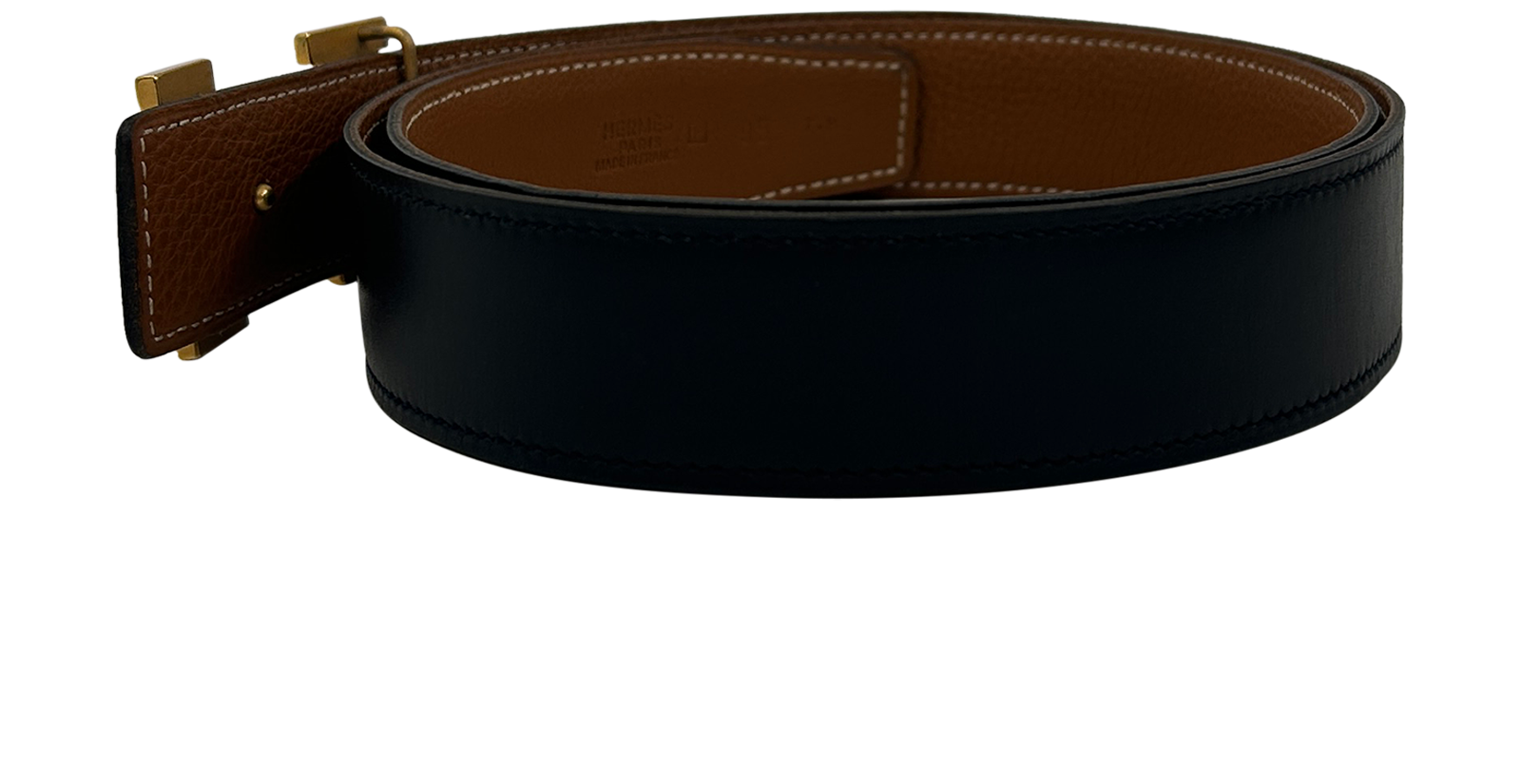 Hermés Cinturón, 590&euro;, Accesorios, Marrón/Negro, Animal - Piel, Vista inferior