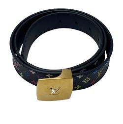 Louis Vuitton Cinturon Reversible,Murakami,Negro,LB0235,4