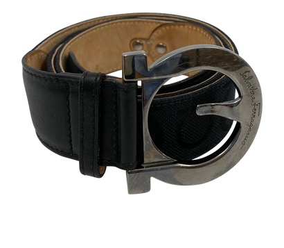 Salvatore Ferragamo Cinturon 85, 60&euro;, Accesorios, Negro, Tejido - General, Vista frontal