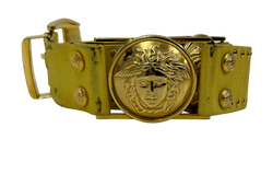 Versace Cinturon, Tejido, Amarillo,2*
