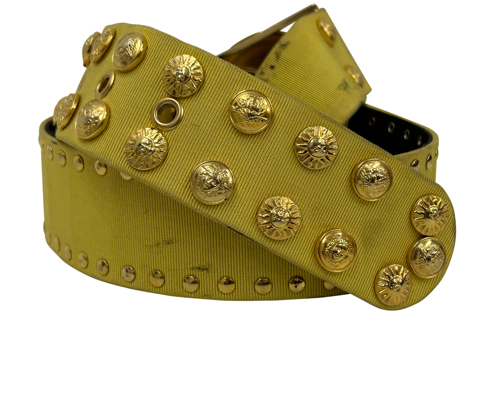 Versace Cinturon, 30&euro;, Accesorios, Amarillo, Tejido - General, Vista trasera