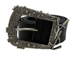 Saint Laurent Cinturon, Piel, Negro, 2, 5606