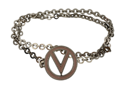 Valentino Cinturón,Logo Redondo,Chain Crystal,Metal,DB,3