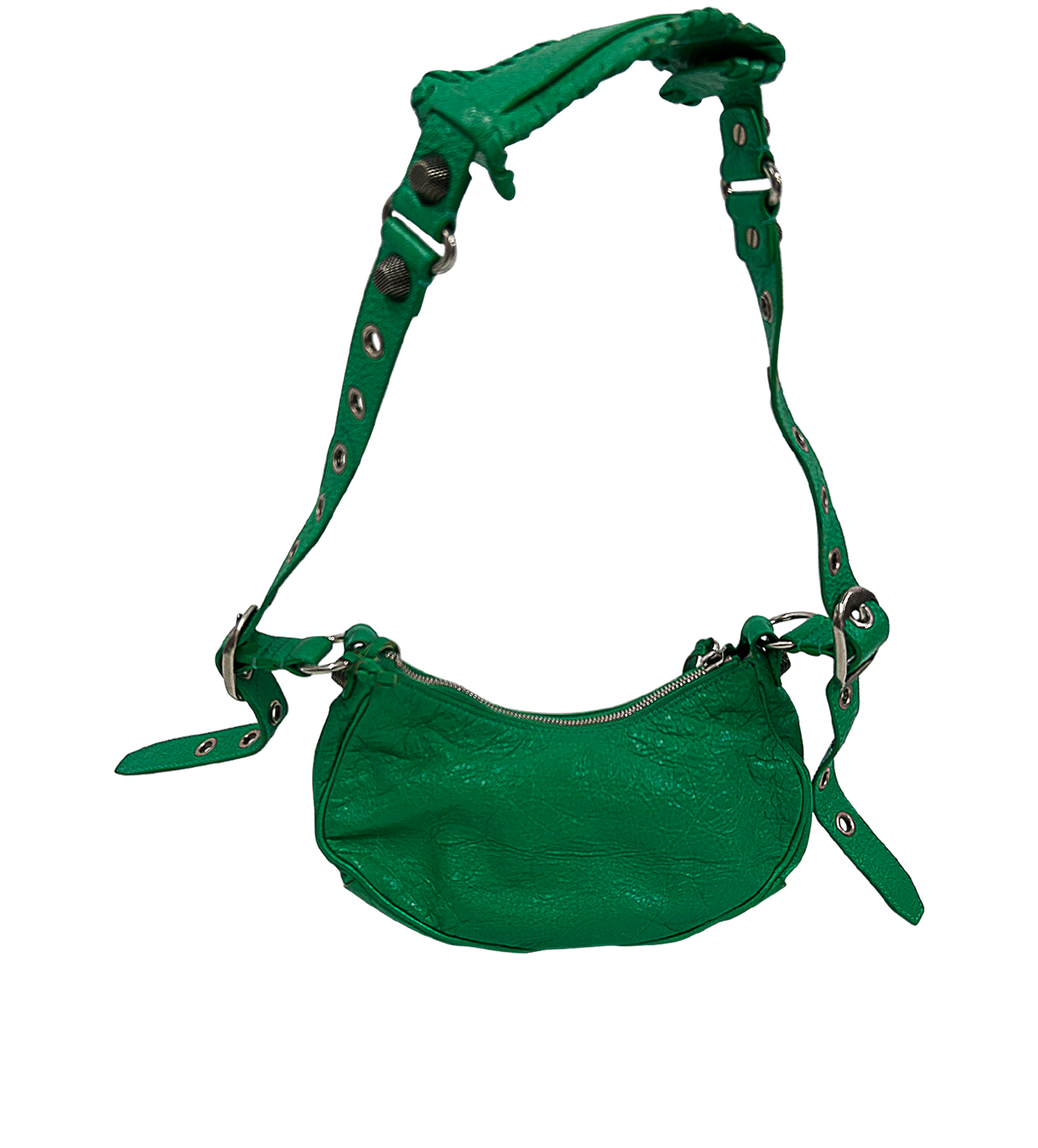 Le Cagole, 950&euro;, Bolso, Verde, Animal - Piel, Vista trasera