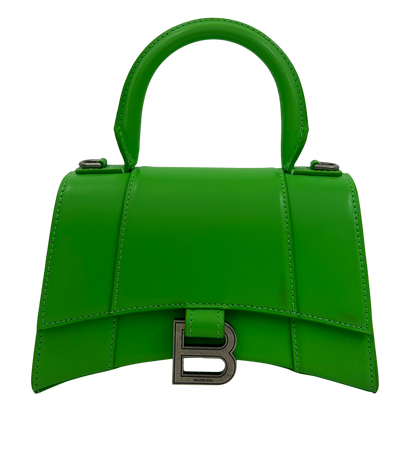 Hourglass, 480€, Bolso, Verde, Animal - Piel, Vista frontal