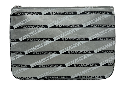 Clutch, 200&euro;, Accesorios, Plata, Animal - Piel, Vista frontal