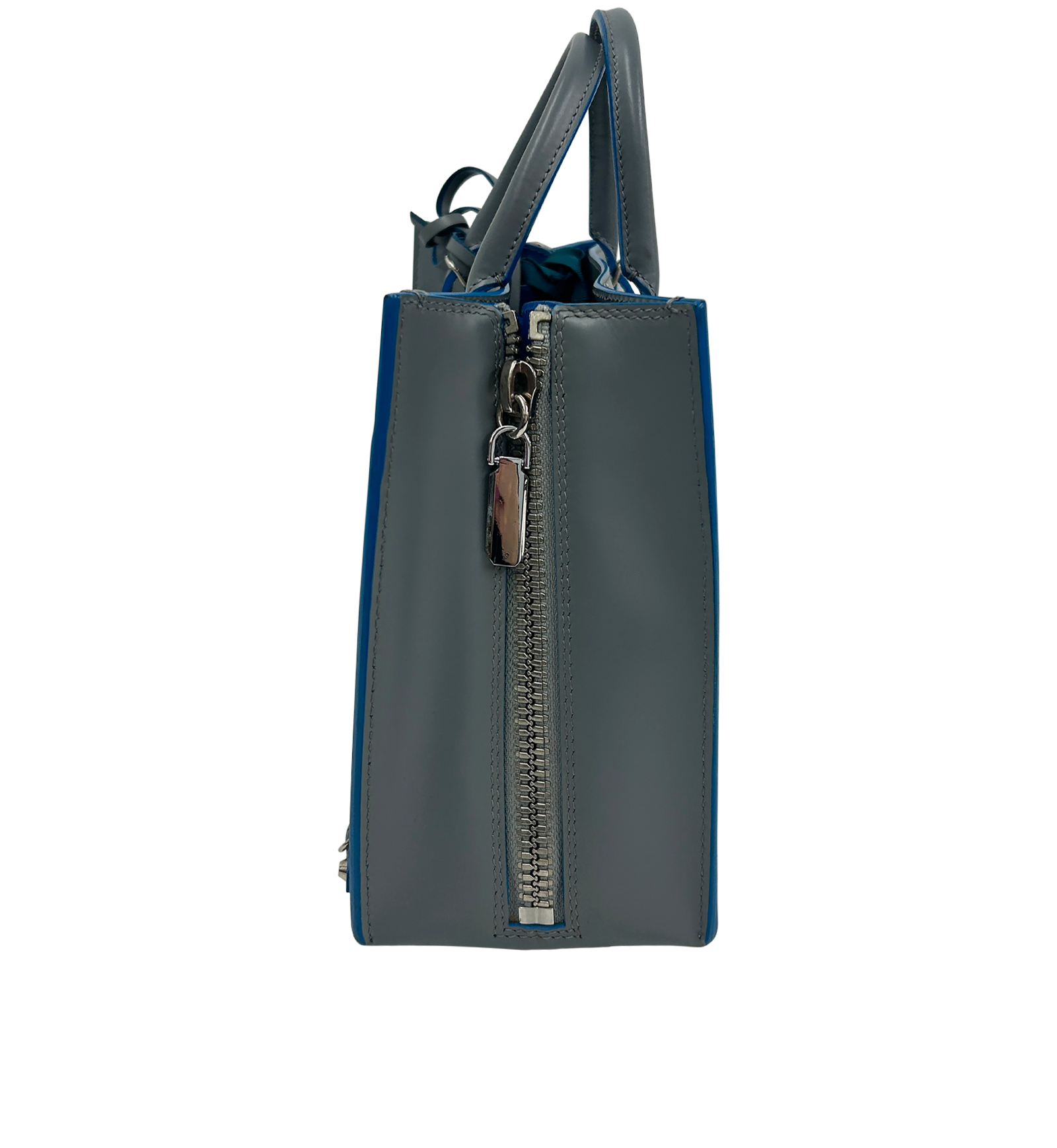 Papier Mini A6, 410&euro;, Bolso, Azul/Gris, Animal - Piel, Vista inferior