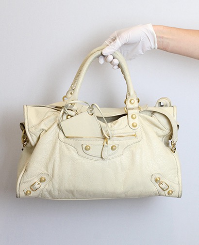 City Bag, 350€, Amarillo, Animal - Piel, Vista frontal