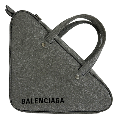 Triangle, 490&euro;, Bolso, Plata, Animal - Piel, Vista frontal