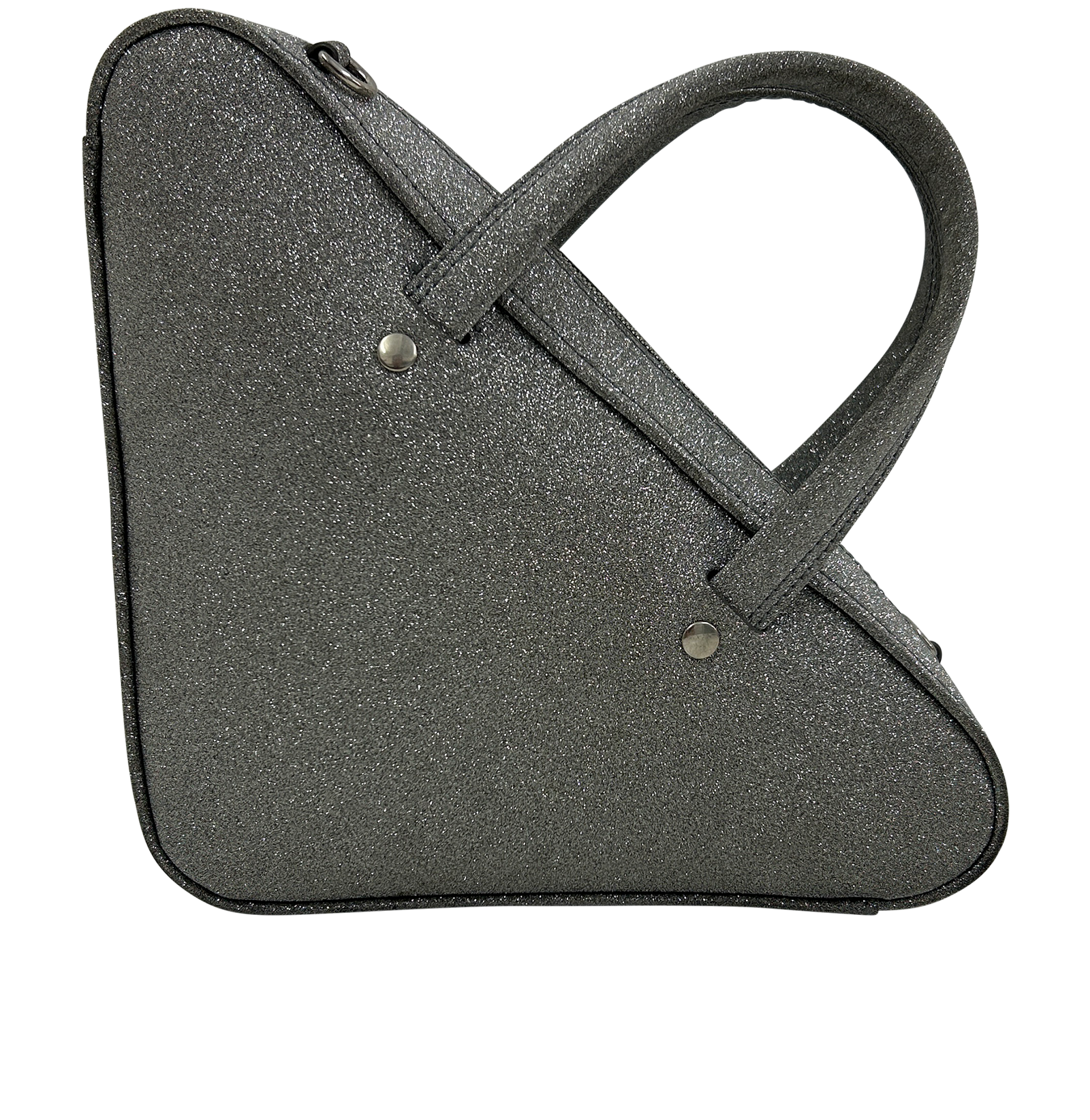 Triangle, 490&euro;, Bolso, Plata, Animal - Piel, Vista trasera
