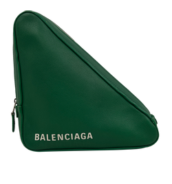 Triangle Pouch, Piel, Verde, 476978,2*