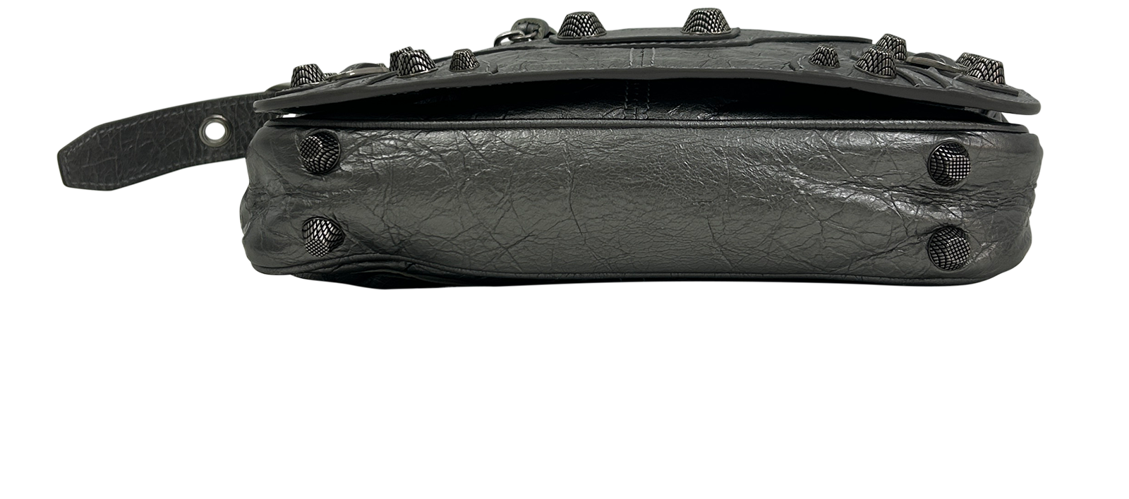 Le Cagole Sling, 890&euro;, Bolso, Gris, Animal - Piel, Vista superior