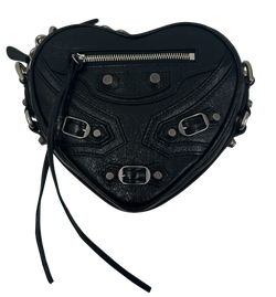 Le cagole heart mini,Piel,Negro,Db,722781,4*