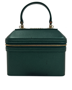 Bulgari Serpenti Jewelry Bag, Leather, Green, Mirror, DB, 4