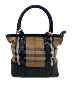 Novac Tote,Canvas/Leather,Beige/Black,TSTESER35,DB,4