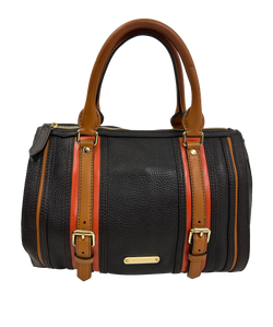 Bowling con Correa,Piel Granulada,Marrón/Naranja,10437,DB,3*