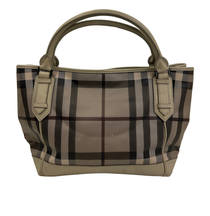 Tote Large Novac, 290€, Bolso, Beige/Gris, Canvas - General, Vista frontal