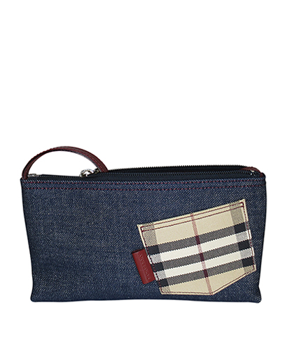 Pochette, 80&euro;, Bolso, Azul, Vista frontal