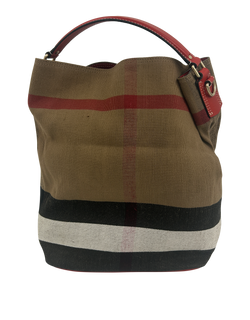 Bucket Rayas Novac,Lona/Piel,Beige/Negro/Rojo,39457,4*
