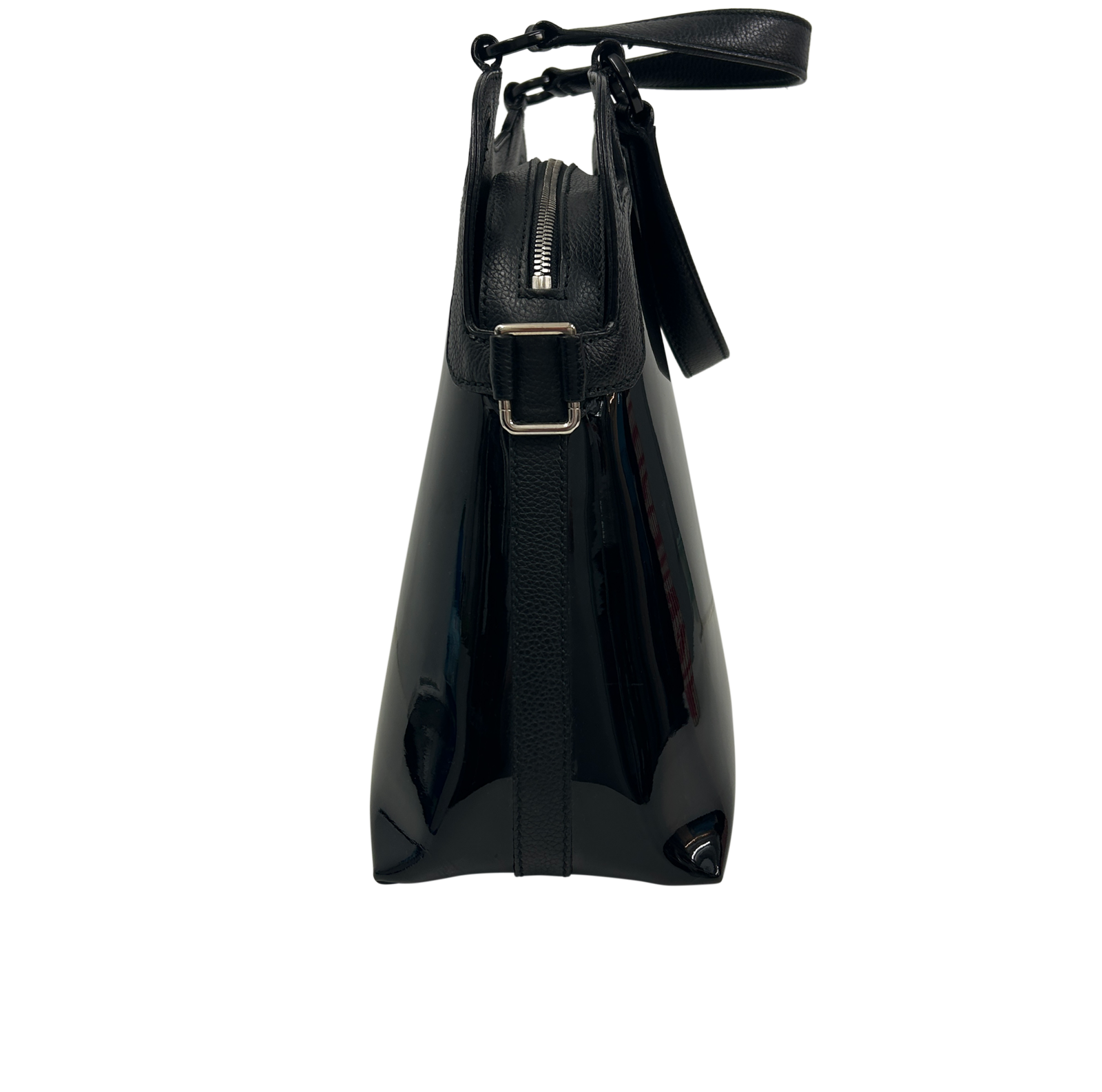Marcello, 480&euro;, Bolso, Negro, Cuero - Charol, Vista inferior