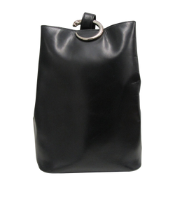 Mochila, Piel, Negro, 3