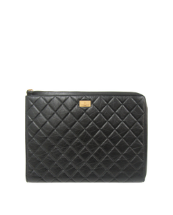 Clutch Cococ, Piel, Negro, Drawstring,4, Card, 27404332