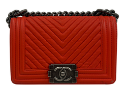 Boy Bag, Small, Piel, Naranja,29645445,3*