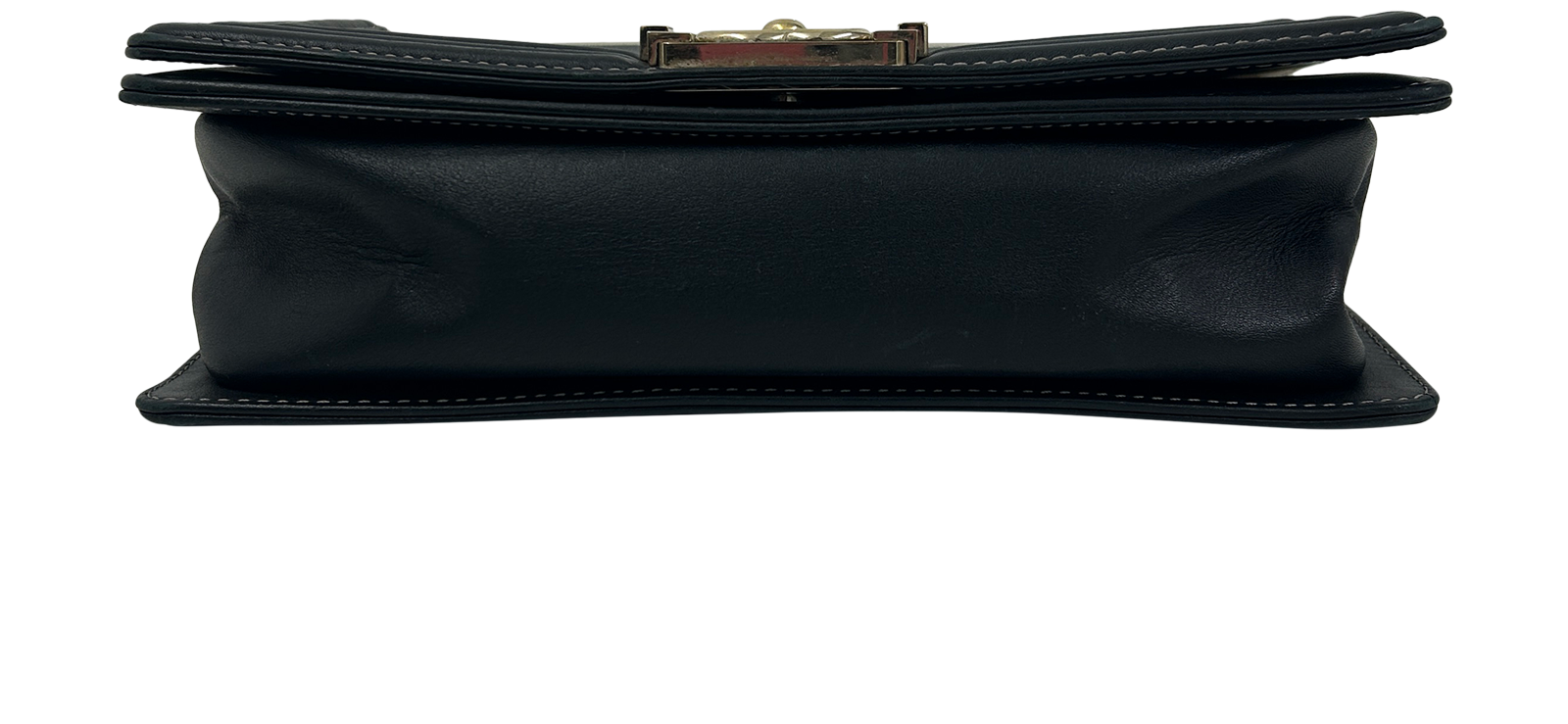 Boy Bag, 1.800&euro;, Bolso, Negro/Oro, Animal - Piel, Vista superior