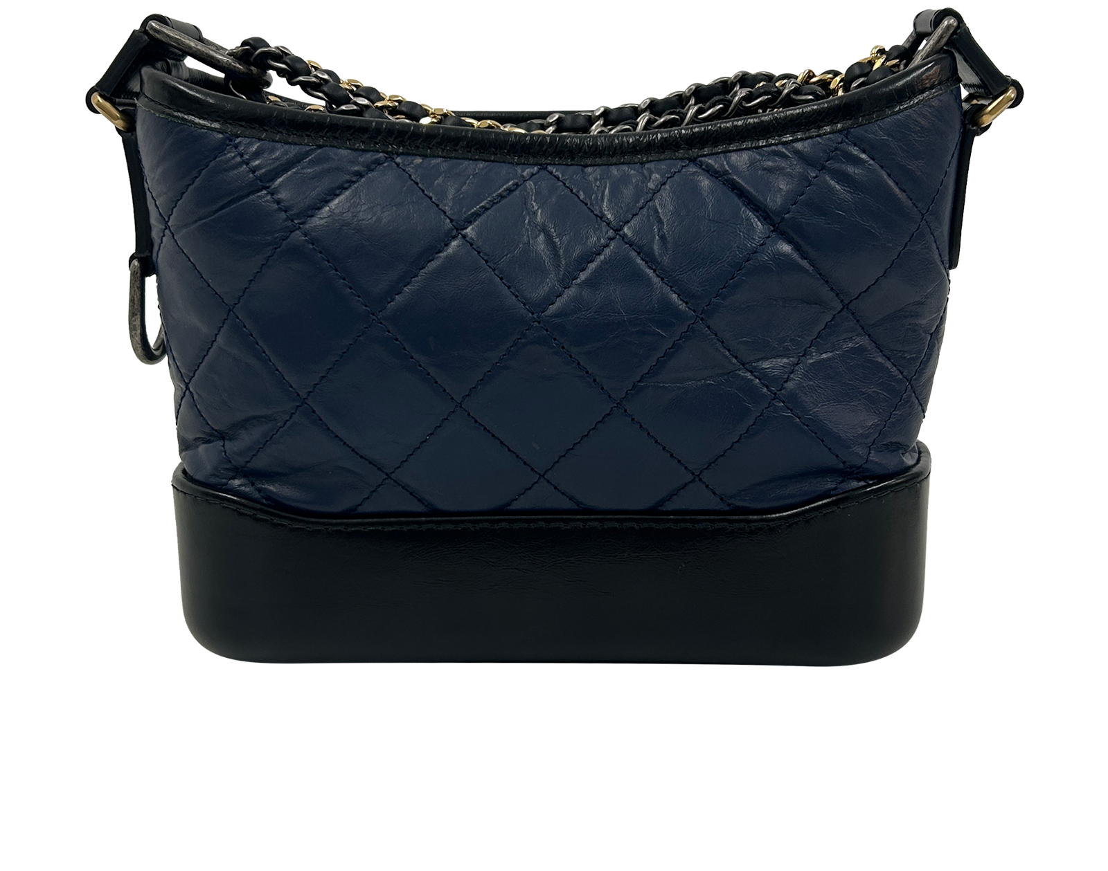 Gabrielle, 2.200&euro;, Bolso, Azul/Negro, Animal - Piel, Vista trasera