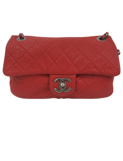 Classi flap Zipper, Piel, Rojo, Card, 3, Box, 21460107,(2015-2016)