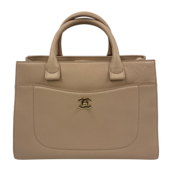 Neo Executive Tote, Piel, Beige, 23903242