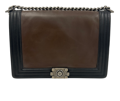 Boy Large, 1.890&euro;, Bolso, Marrón/Negro, Animal - Piel, Vista frontal