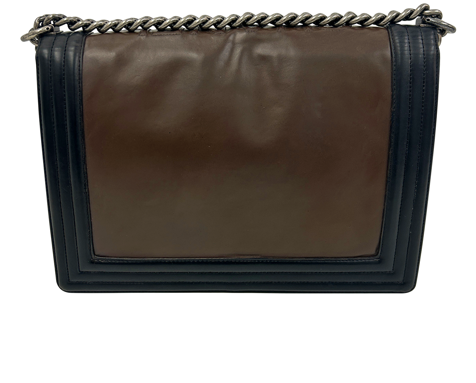 Boy Large, 1.890&euro;, Bolso, Marrón/Negro, Animal - Piel, Vista trasera