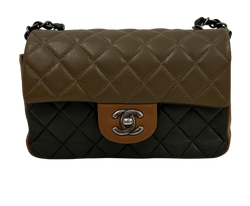 Classic Flap Mini,Piel,Marrón/Gris,2156733(1994),3*