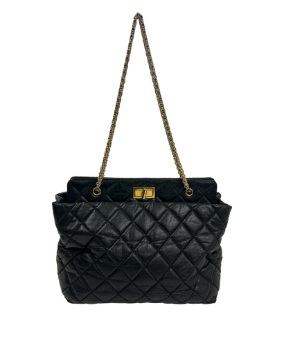 Tote Reedition, 1.200&euro;, Bolso, Negro, Animal - Piel, Vista frontal