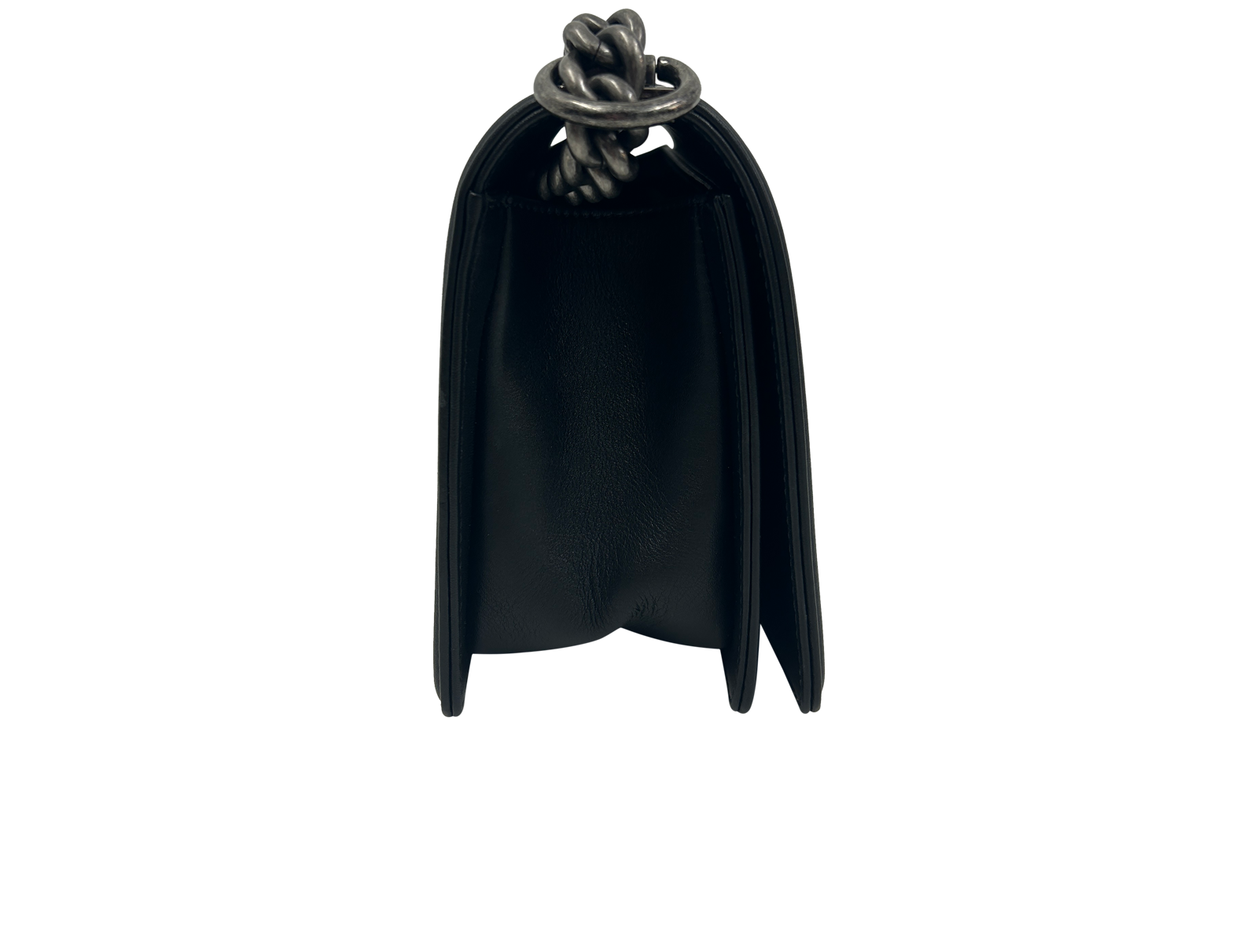 Boy Bag, 2.900&euro;, Bolso, Blanco/Negro, Animal - Piel, Vista lateral
