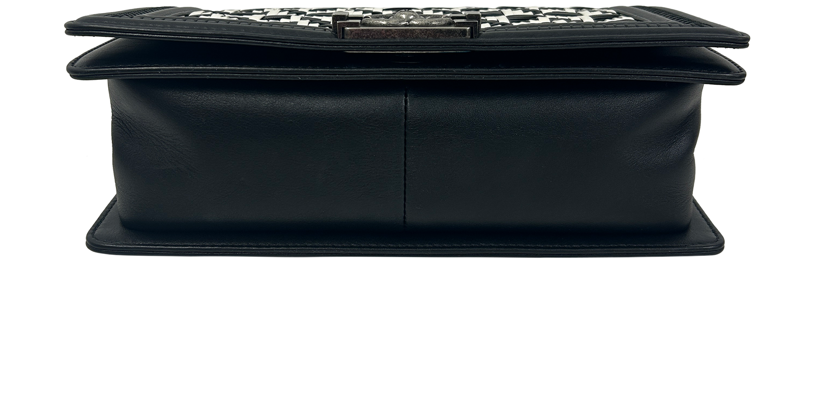 Boy Bag, 2.900&euro;, Bolso, Blanco/Negro, Animal - Piel, Vista superior