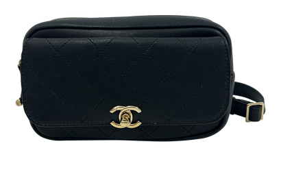 Belt Bag 19, 1.790€, Bolso, Negro, Animal - Piel, Vista frontal