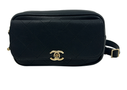 Belt Bag 19, Piel, Negro, Card, 3*