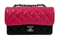 Small Classic Flap,Charol,Rosa/Negro,29437403(2019),DB,BX,4*