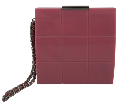 Lucite Box, 1.070&euro;, Bolso, Rosa, Tafetán - Acetato, Vista frontal