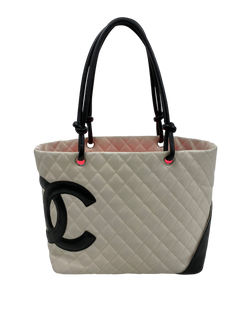 Tote Cambon, Piel, Blanco, 3, 9564962