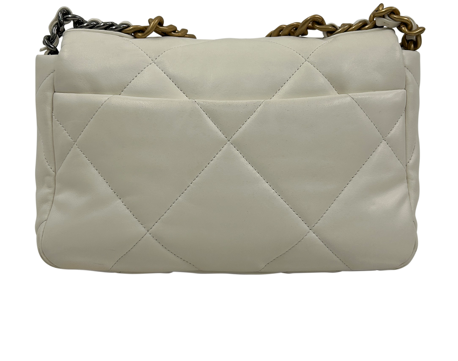 19 Bag, 3.990&euro;, Bolso, Blanco, Animal - Piel, Vista trasera