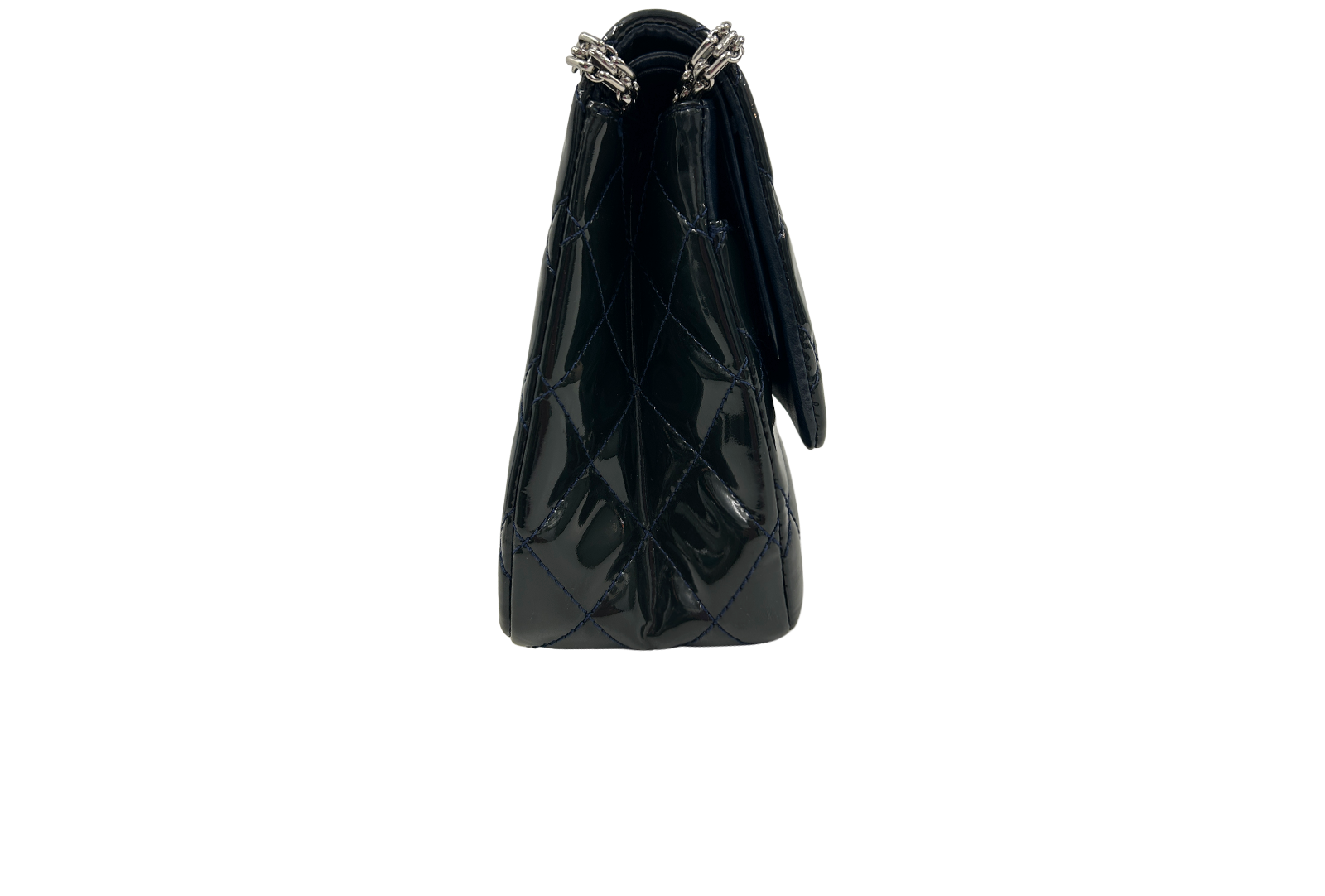 Reissue Jumbo, 2.990&euro;, Bolso, Azul/Verde, Cuero - Charol, Vista lateral