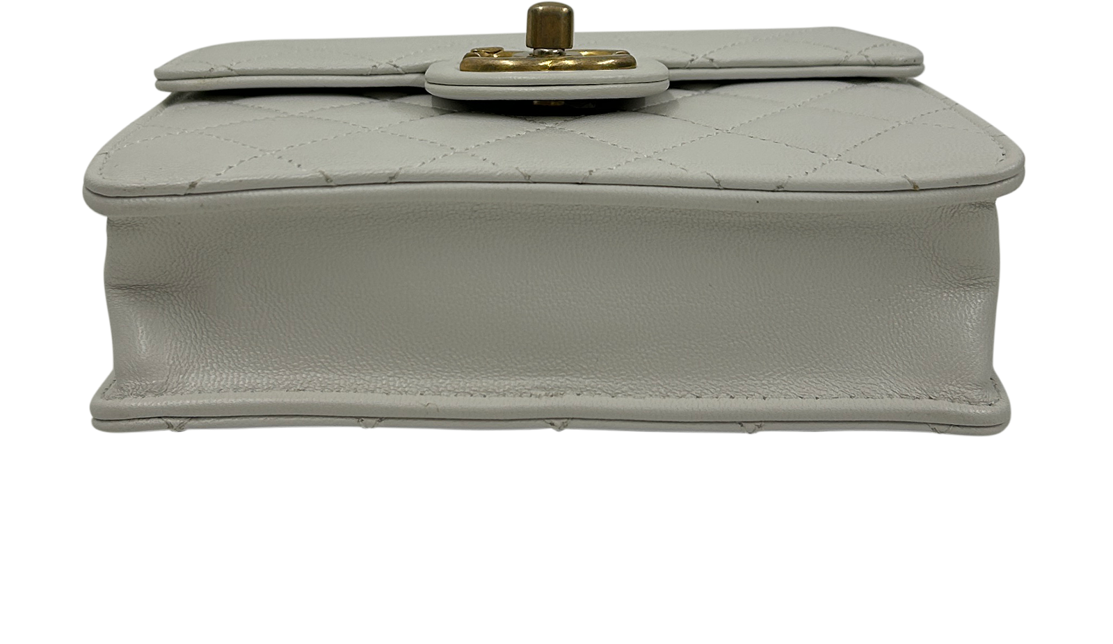 Mini Chic Pears Bandolera, 2.900&euro;, Bolso, Blanco, Animal - Piel, Vista superior