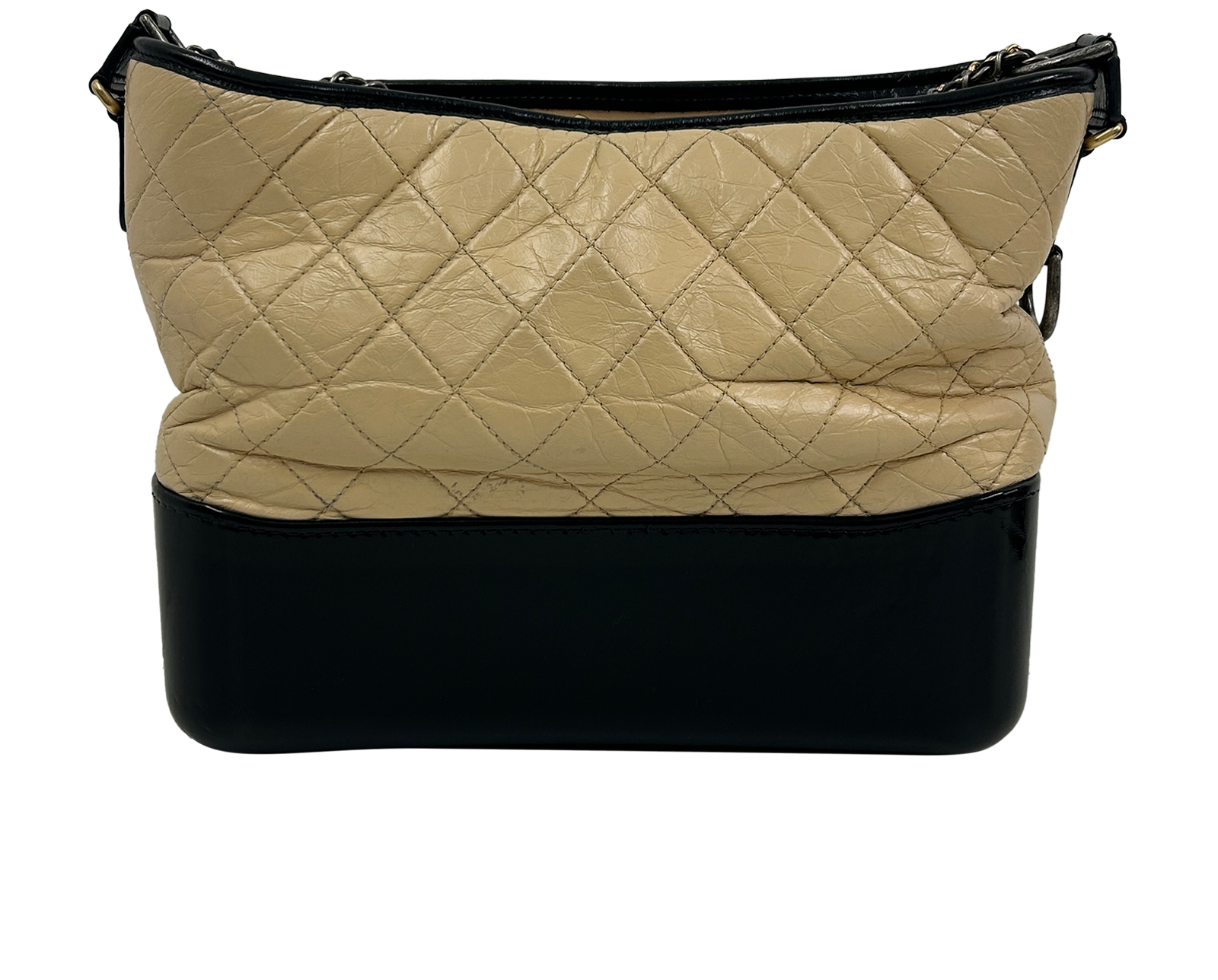 Gabrielle Large, 2.200&euro;, Bolso, Beige/Negro, Animal - Piel, Vista trasera