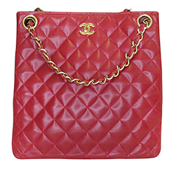 Chanel vintage, Piel, Rojo, 2, 1037348
