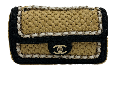 Flap Coco, 5.100&euro;, Bolso, Beige, Planta - Mimbre, Vista frontal